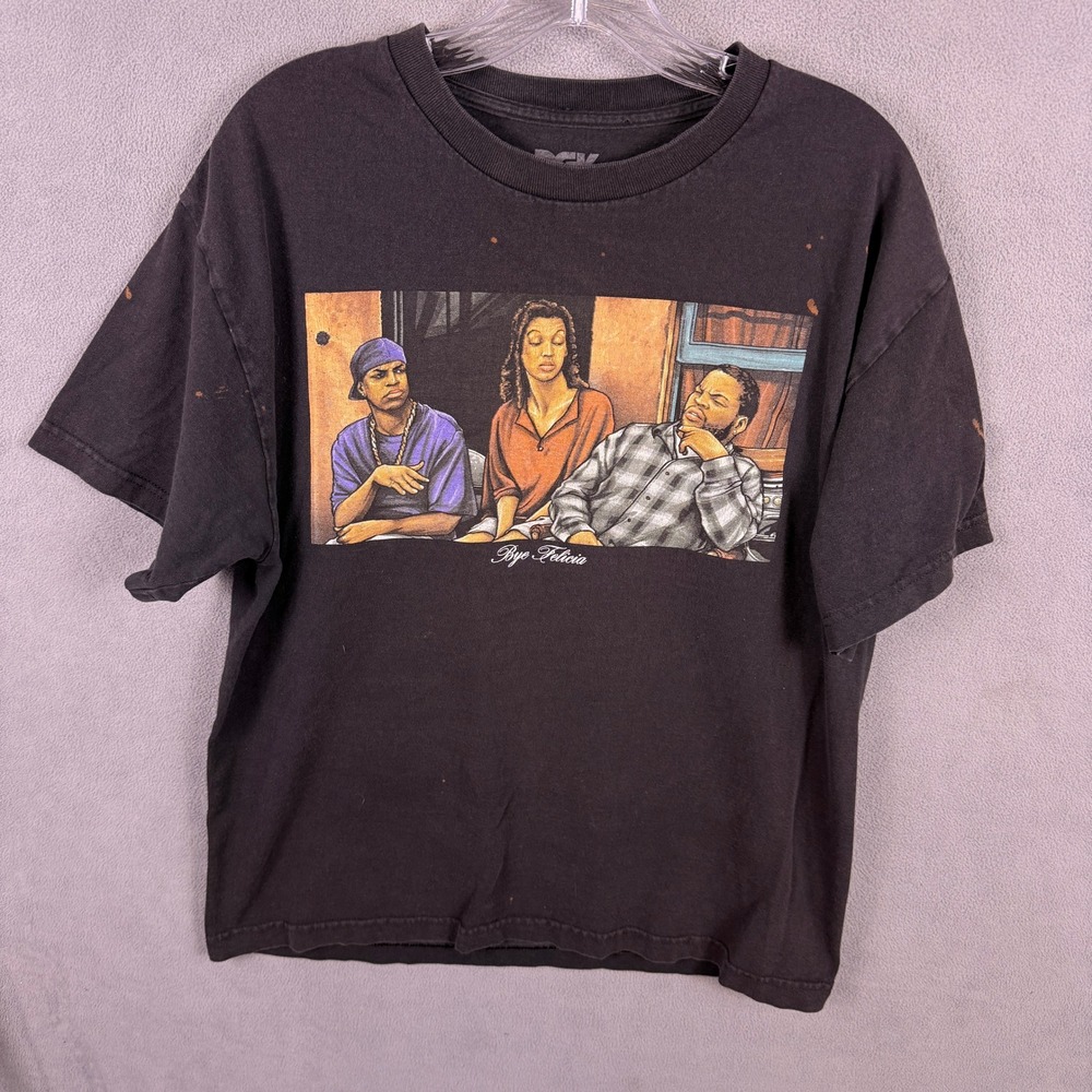 DGK Friday Movie Bye Felicia Graphic T-Shirt Mens Large Black Short Sleeve